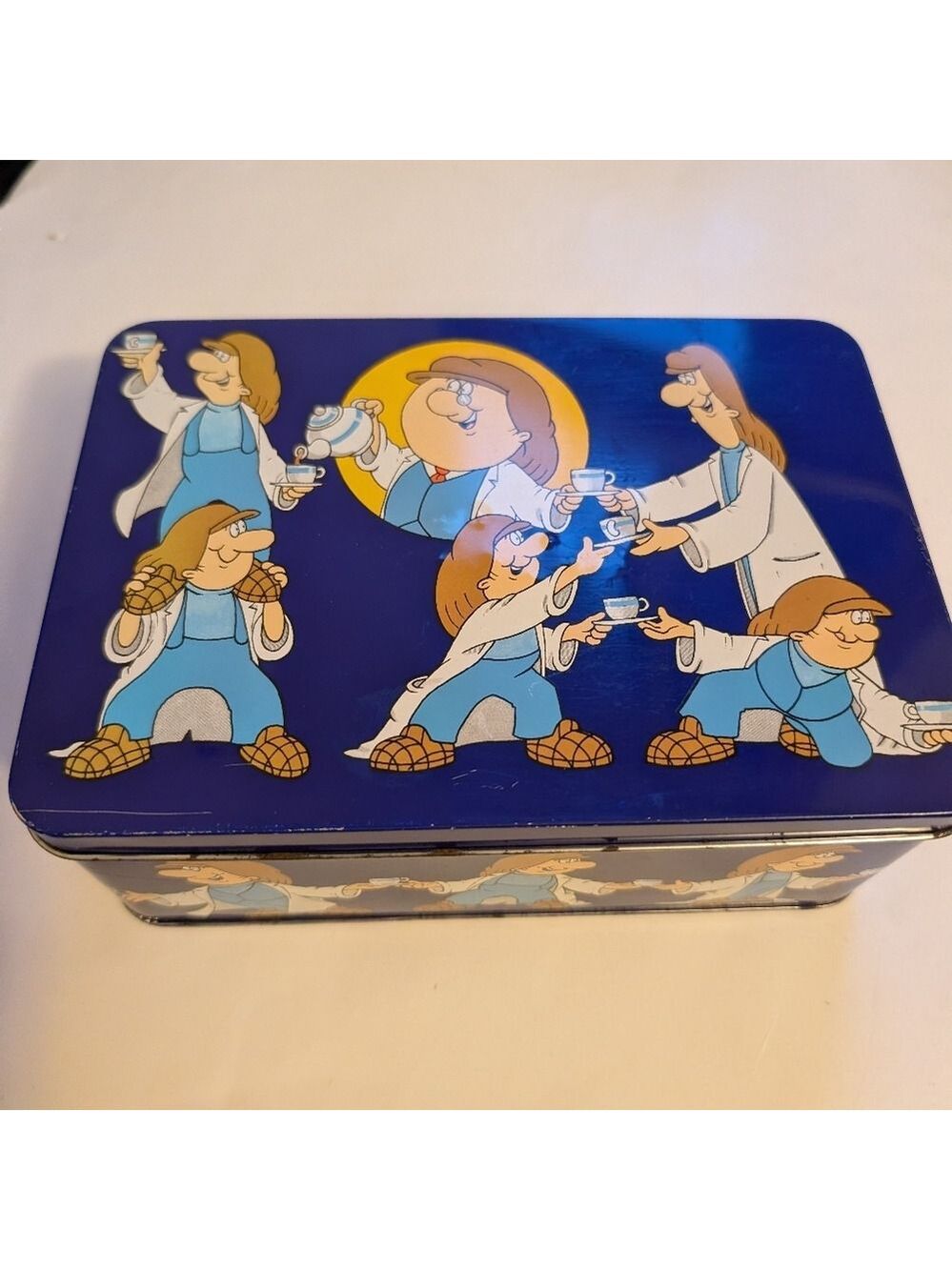Vintage Tetley tea tin 1980s in GUC
